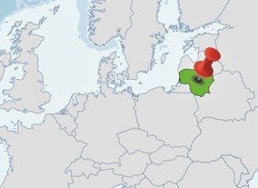 republiek litouwen locatie op de kaart van europa_6487 526